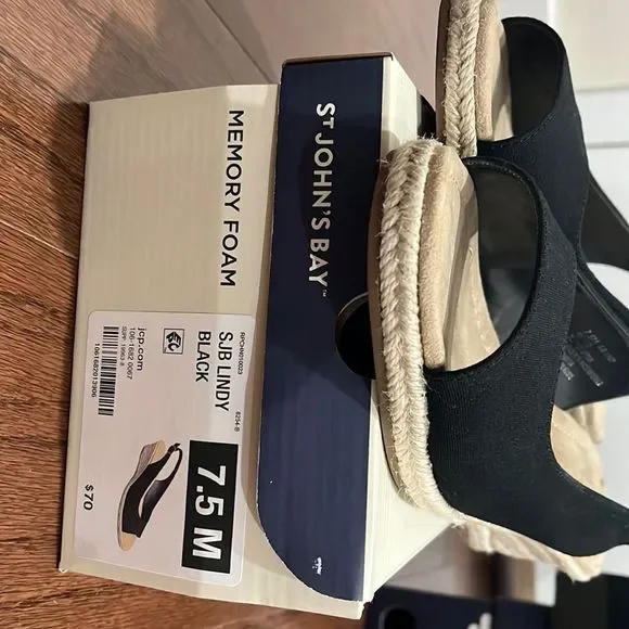 Open Toe Wedge Sandals. Size:7.5 - Picture 4 of 6